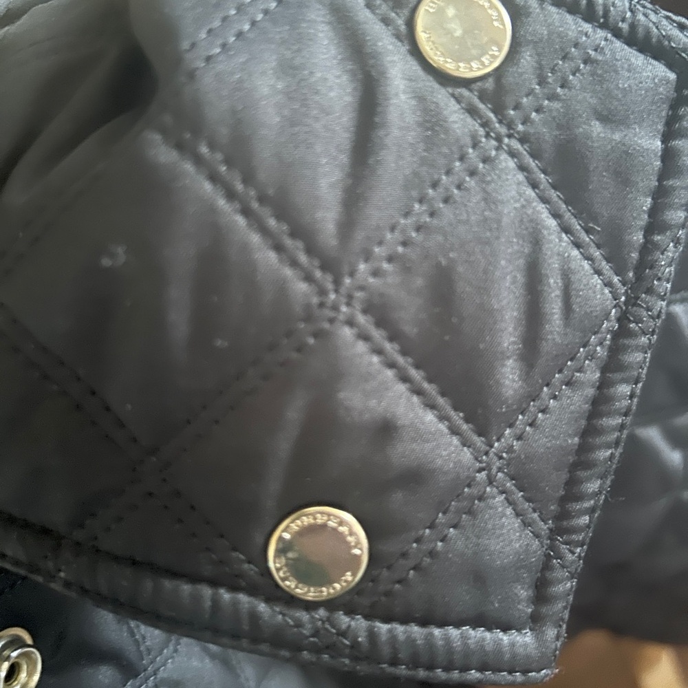 Burberry Brit Black Quilted Puffer Jacket with Hood - Picture 7 of 12